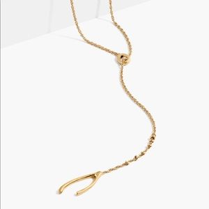 Wishbone Lariat Necklace